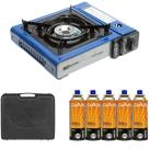 Fogão Fogareiro Flex Frontier Ntk + 5 Refil - Camping Pesca