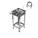 Fogão Industrial 1 Boca Alta Pressão Em Aço Inox Grelhas 30x30 Perfil 04 Fogão Industrial 1 Boca Alta Pressão Em Aço Inox Grelhas 30x30 Perfil 04
