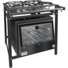 Fogao Industrial 2 Bocas com Forno Vidro Baixa Pressão 30x30 2QS P5 Mr Fogões