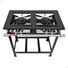 Fogão Industrial 2 Bocas Duplas Baixa Pressão 30x30 Cozinha Gourmet