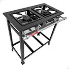 Fogão Industrial 2 Bocas Mistas Baixa Pressão 30x30 Cozinha Gourmet
