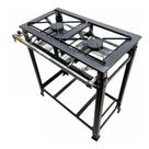 Fogão Industrial 2 Bocas Standard Alta Pressão Grelhas Aço 30x30 MR Fogões