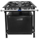 Fogão Industrial 4 Bocas 30x30 Baixa Pressão P5 com Forno JCN