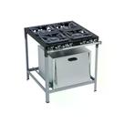 Fogão Industrial 4 Bocas 30X30 S2020 com Forno Metalmaq
