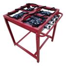 Fogão Industrial 4 Bocas Alta Pressão Com Pé e Kit Gás Vinho Fogão Industrial 4 Bocas Alta Pressão Com Pé e Kit Gás Vinho