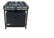 Fogão Industrial 4 Bocas Ap P5 30x30 com Forno Leona