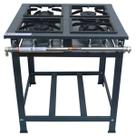 Fogão Industrial 4 Bocas Baixa Pressão P5 2QS 2QD MetalFour