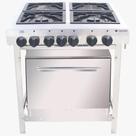 Fogão Industrial 4 Bocas Com Forno e Painel em Aço Inox Venâncio Extra a Gás EI4D2F Fogão Industrial 4 Bocas Com Forno e Painel em Aço Inox Venâncio Extra a Gás EI4D2F