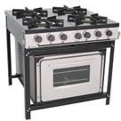 Fogão Industrial 4 Bocas Com Forno Linha Bravo Br4bf - Venâncio Fogão Industrial 4 Bocas Com Forno Linha Bravo Br4bf - Venâncio