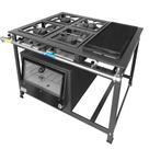 Fogão Industrial 4 Bocas Simples a Gás Alta Pressão MR Fogões com Chapa e Forno P7