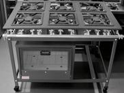Fogão Industrial 6 Bocas 30x30 P5 com Forno Leona Fogão Industrial 6 Bocas 30x30 P5 com Forno Leona