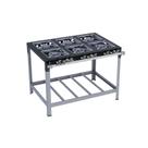 Fogão Industrial 6 bocas 30x30 Premium Metalmaq