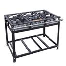 Fogão Industrial 6 Bocas 30x30 QS/QD Economy Baixa Pressão Cristal Aço Fogão Industrial 6 Bocas 30x30 QS/QD Economy Baixa Pressão Cristal Aço