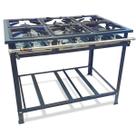 Fogão Industrial 6 Bocas Baixa Pressão P7 de Piso 6QS Metalfour