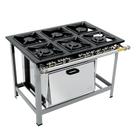 Fogao Industrial 6B M-19 M/m Super Luxo 40X40 Perfil 6,5 C/forno - Metalmaq Fogao Industrial 6B M-19 M/m Super Luxo 40X40 Perfil 6,5 C/forno - Metalmaq