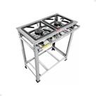 Fogão Industrial a Gás Alta Pressão 2 Bocas 30x30 P7 Inox 210100 MR.Fogões