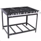 Fogão Industrial a Gás Baixa Pressão 6 Bocas com Espera Forno VAP6 Venâncio Fogão Industrial a Gás Baixa Pressão 6 Bocas com Espera Forno VAP6 Venâncio