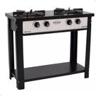 Fogão Industrial a Gás Baixa Pressão com Espera Forno 2 Bocas BR2B Venâncio