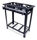Fogâo Industrial Alta Pressão 2 Bocas Perfil 5 Aço Carbono Grelhas 30x30 De Ferro Fundido Metalfour