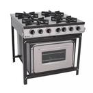 Fogão Industrial Gás 4 Bocas Bravo Venâncio Br4bf Com Forno