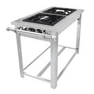 Fogão Industrial Inox A Gás 2 Bocas Linha Maxi MMI2 Venâncio