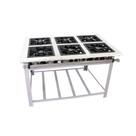 Fogão Industrial Maxi Inox Gás Baixa Pressão 40cm 6 Bocas Duplas MI6D6 - Venâncio Fogão Industrial Maxi Inox Gás Baixa Pressão 40cm 6 Bocas Duplas MI6D6 - Venâncio