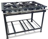 Fogão Industrial P5 6 Bocas Baixa Pressão 6QS - MetalFour