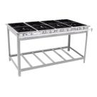 Fogão Industrial Profissional Extra Inox 8 Bocas 4 Duplas Com Espera Para Forno Ei8d4e - Venâncio Fogão Industrial Profissional Extra Inox 8 Bocas 4 Duplas Com Espera Para Forno Ei8d4e - Venâncio