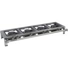 Fogão Industrial Stori Premium 4 Bocas 30x30 em Linha M4 Aço Inox 430 Metalmaq