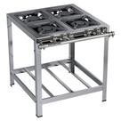 Fogão Industrial Stori Premium 4 Bocas 30x30 M14 Aço inox 430 Metalmaq