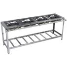 Fogão Industrial Stori Premium 4 Bocas 40x40 em Linha M8 Aço Inox 430 Metalmaq