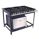 Fogão Industrial Venâncio Extra A Gás Glp 6 Bocas - 3 Simples 3 Duplas 30x30 Com Forno E6 14804 Fogão Industrial Venâncio Extra A Gás Glp 6 Bocas - 3 Simples 3 Duplas 30x30 Com Forno E6 14804
