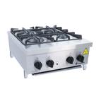 Fogão Inox Profissional DOM BIDONE FDB4M 04 bocas de mesa - VENÂNCIO.