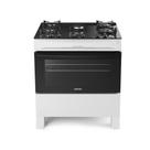 Fogão Itatiaia Electra Glass New Piso 5 Bocas Branco Mesa de Vidro Bivolt 3700000366 Fogão Itatiaia Electra Glass New Piso 5 Bocas Branco Mesa de Vidro Bivolt 3700000366