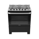 Fogao Itatiaia Itachef 5 Bocas Mesa De Inox Preto Tripla Chama Bivolt (3700000500)