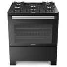 Fogao Itatiaia Itamaster 5 Bocas Preto Tripla Chama Mesa De Vidro Bivolt (3700000331)