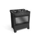 Fogão Mueller 5 Bocas com mesa de vidro Preto MFV5BB - Bivolt