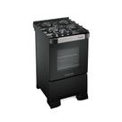 Fogão Mueller Decorato Vetro Piso 4 Bocas Preto Fosco G3 601230050 Bivolt