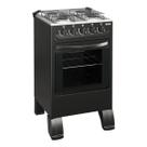 Fogão new sirius 4 bocas mesa inox braslar cor preto