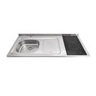 Fogão Pia 120x57,5cm Cuba N5-110 Esq./Cooktop Indução Direito Solo Fogão Pia 120x57,5cm Cuba N5-110 Esq./Cooktop Indução Direito Solo