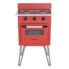 Fogão Portátil 2 Bocas Venax Gemini Vetrô a Gás GLP - Vermelho