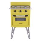 Fogão Portátil 2 Bocas Venax Gemini Vetrô GÁs GLP Amarelo