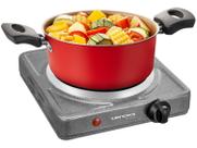 Fogao portatil 220v 1 boca lenoxx - 1000w c/ 5 niveis de potencia
