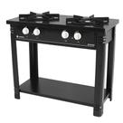 Fogão Profissional 2 Bocas Venâncio Linha Bravo Preto Com Espera para Forno