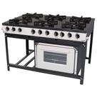 Fogão Profissional 6 Bocas Venâncio Linha Bravo com Forno