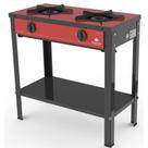 Fogão Progás Vermelho 2 Queimadores Simples PRGE-200 GOURMET