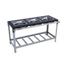 Fogao rw p5 30x30 c/ 03bocas - 2queim.duplos 01queim.simples - metalmaq