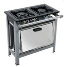 Fogão Stori Inox 304 2 Bocas com Forno M10 Metalmaq