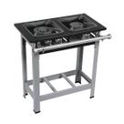 Fogão Stori Inox 304 2 Bocas com Pé M6 Metalmaq