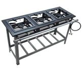 Fogão Stori Premium 3 Bocas com Pé 40x40 Perfil 9 M7 Metalmaq